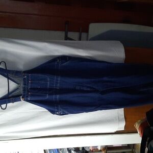 Classic Blue Denim Overalls By Montgomery Ward - Size 52